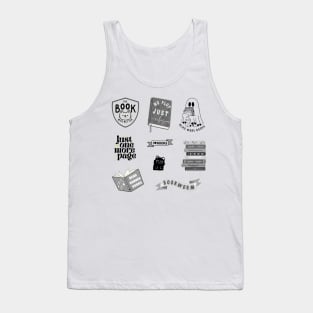 Black Bookish Pack Tank Top